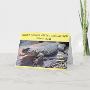 Uromastyx reptiel hagedis verjaardag Kaart
