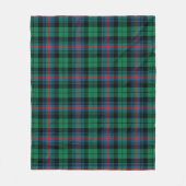 Urquhart Broad Rood Ancient Plaid Fleece Deken (Voorkant)