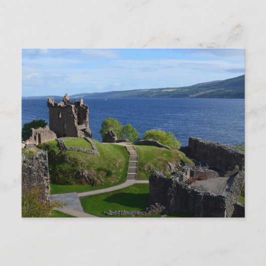Urquhart Castle Ruins Briefkaart (Voorkant)