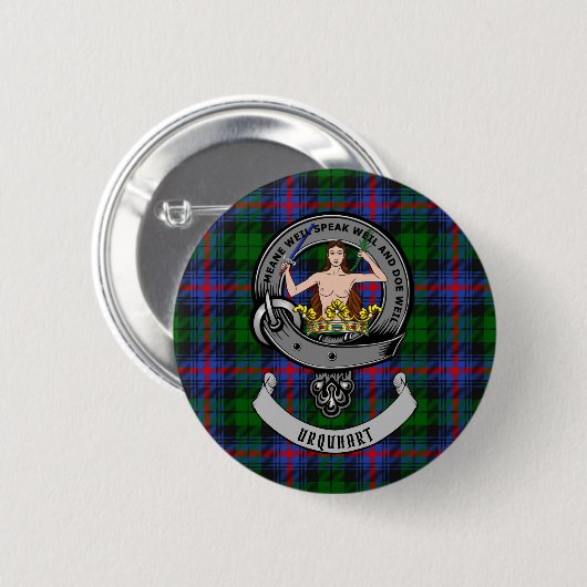 Urquhart Clan Badge Personalized Ronde Button 5,7 Cm (Voorkant /achterkant)