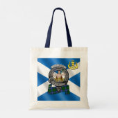 Urquhart Clan Badge & Tartan Tote Bag (Achterkant)