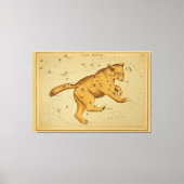 Ursa Major -  Astronomisch Star Chart Afbeelding Canvas Afdruk (Voorkant)