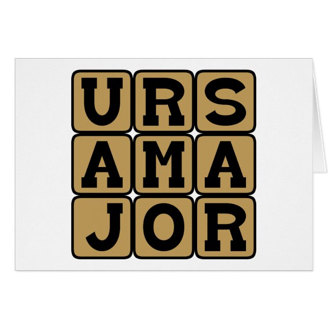 Ursa Major, Grande constellation de l'Ours (Devant horizontal)