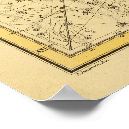 Ursa Minor, Cassiopeia, Tarandus, Cepheus Poster (Hoek)