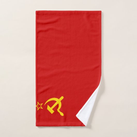 URSS Union soviétique Faucille et marteau communis (Serviette à main)