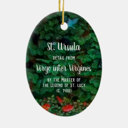 Ursula-lezing (detail; M 070) Keramisch Ornament (Achterkant)