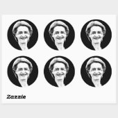 Ursula von der Leyen Ronde Sticker (Vel)