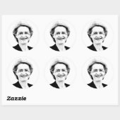 Ursula von der Leyen Ronde Sticker (Vel)