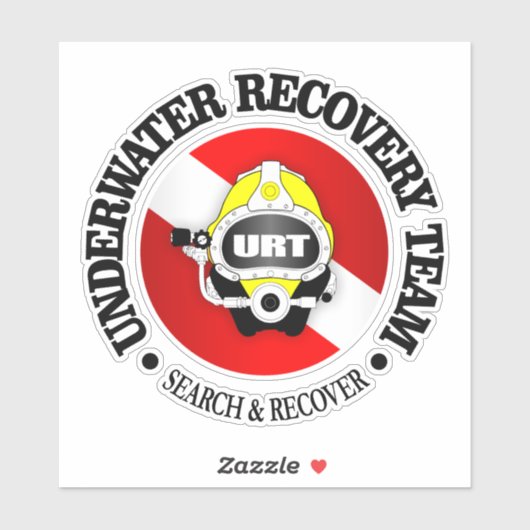URT (Onderwater Recovery Team) Sticker (Vel)