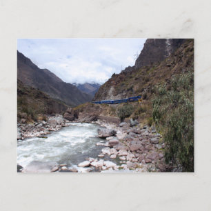 Urubamba River Valley Train Cusco Peru Briefkaart