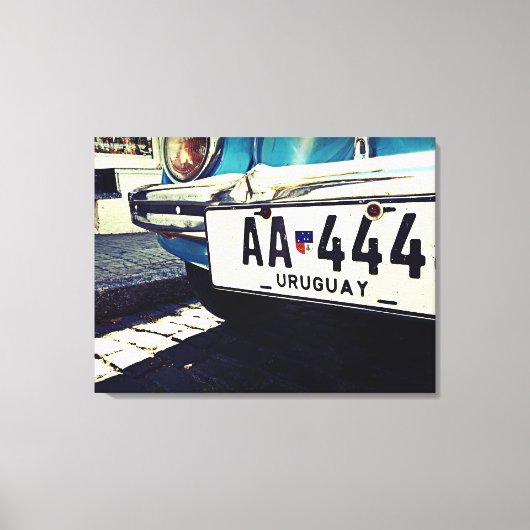 Uruguay-auto Zuid-Amerika reizen Canvas Afdruk (Voorkant)