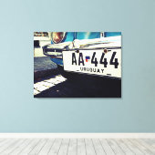  Uruguay-auto Zuid-Amerika reizen Canvas Afdruk (Insitu (Houten vloer))