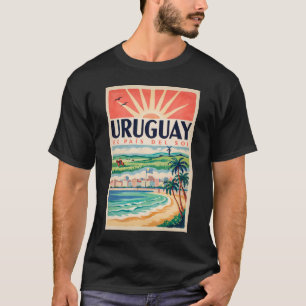 Uruguay Cultuur Illustratie Reis Kunst Vintage T-shirt