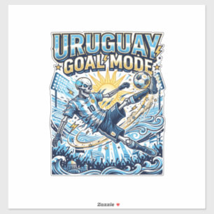 Uruguay Doel Modus Skelet Aanvaller Naties Dynamis Sticker