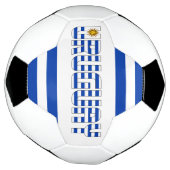 Uruguay Flag Blue White Sun of May Patriotic Voetbal (Gedraaid)