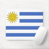 Uruguay Flag Mousepad Muismat (Met muis)