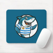 Uruguay Flag Shark Funny Uruguayan  Muismat (Met muis)