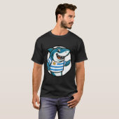 Uruguay Flag Shark Funny Uruguayan T-shirt (Voorkant volledig)