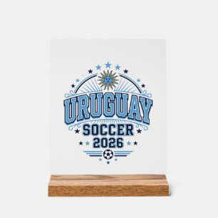Uruguay Football 2026 Football Gras Pays Typograph