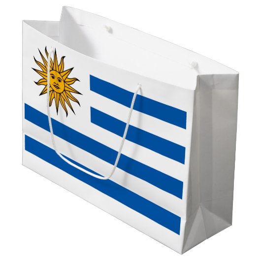 Uruguay Groot Cadeauzakje (Voorkant Gekanteld)