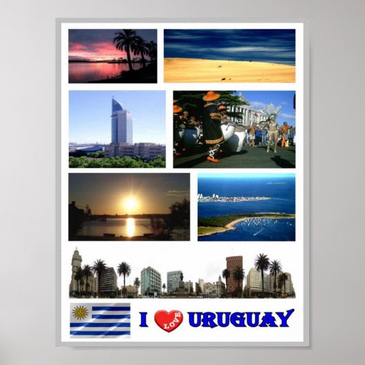 Uruguay - I Love - Poster (Voorkant)
