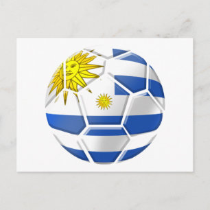 Uruguay La Celeste Uruguayaanse voetbalfans cadeau Briefkaart
