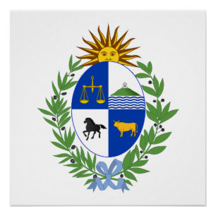 Uruguay landswapen symbool embleem vlag perfect poster