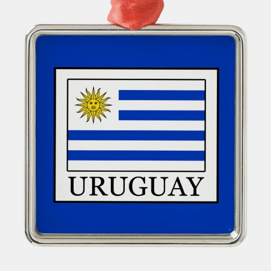 Uruguay Metalen Ornament (Voorkant)