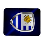 Uruguay Metallic Emblem Magneet (Horizontaal)