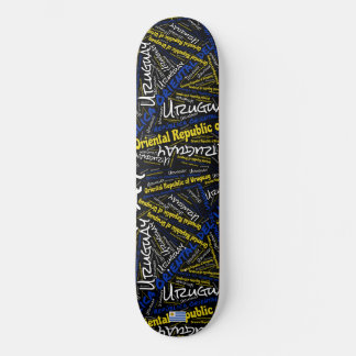 Uruguay Nationaal Eergevoel Woordwolk Skateboard