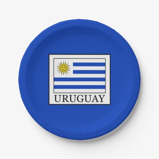 Uruguay Papieren Bordje (Voorkant)