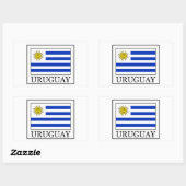 Uruguay Rechthoekige Sticker (Vel)