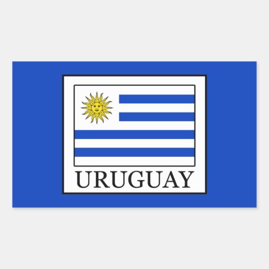 Uruguay Rechthoekige Sticker (Voorkant)