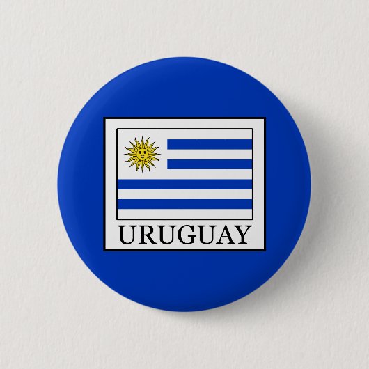 Uruguay Ronde Button 5,7 Cm (Voorkant)