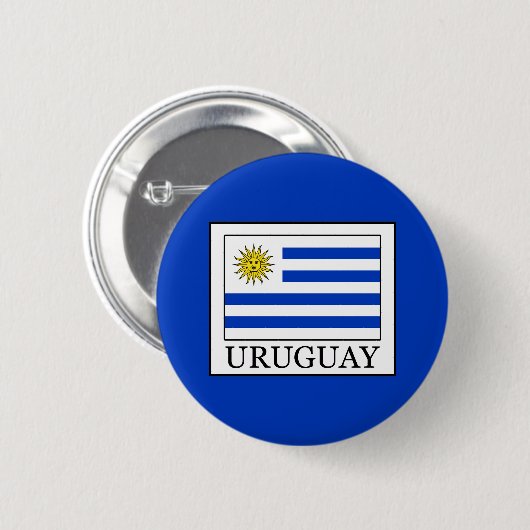 Uruguay Ronde Button 5,7 Cm (Voorkant /achterkant)