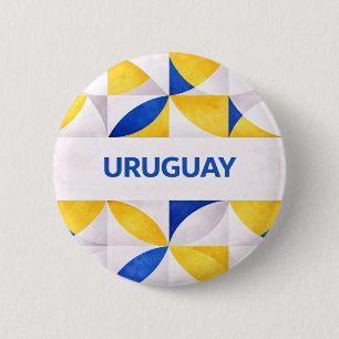 Uruguay Ronde Button 5,7 Cm
