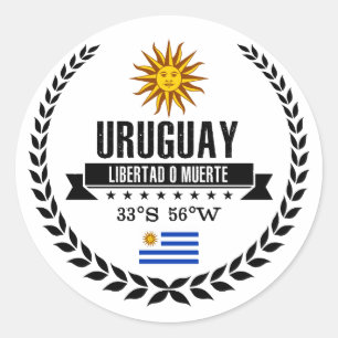 Uruguay Ronde Sticker