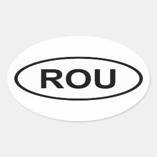 Uruguay "ROU" Ovale Sticker