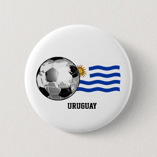 Uruguay Soccer Button (Voorkant)