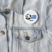 Uruguay Soccer Button (In situ)
