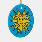 Uruguay Sol de Mayo Keramisch Ornament (Rechts)