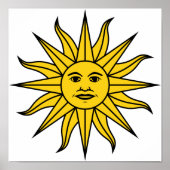 Uruguay Sol de Mayo Poster (Voorkant)