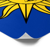 Uruguay "Sol de Mayo" Poster (Hoek)