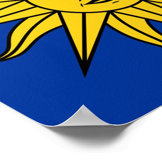 Uruguay "Sol de Mayo" Poster (Hoek)