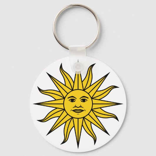 Uruguay Sol de Mayo Sleutelhanger (Voorkant)