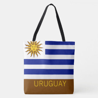 Uruguay Striped Flag Country Travel Keepsake Draagtas