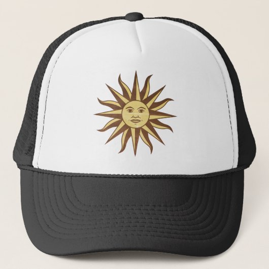  Uruguay Sun Trucker Hat Pet (Voorkant)