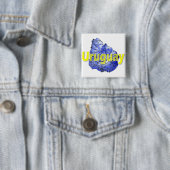 Uruguay Vierkante Button 5,1 Cm (In situ)
