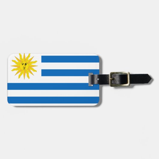Uruguay-vlag Bagagelabel (Voorkant horizontaal)