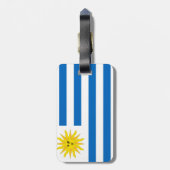 Uruguay-vlag Bagagelabel (Achterkant verticaal)